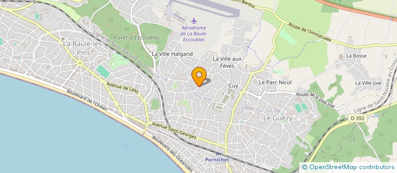 localisation de l'entreprise PAIN QUO NANTES à LA BAULE-ESCOUBLAC