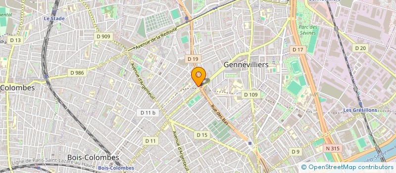 localisation de l'entreprise PAIN SANDWICH à ASNIERES-SUR-SEINE