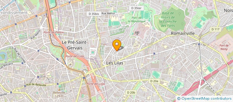 localisation de l'entreprise PAIN WAGNER à LES LILAS