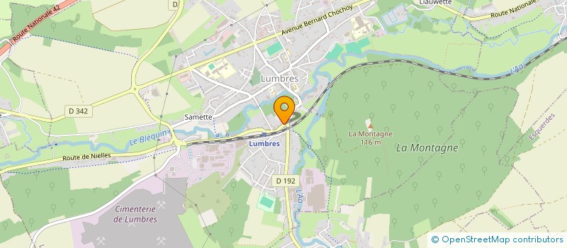 localisation de l'entreprise PAINS & CIE  LUMBRES