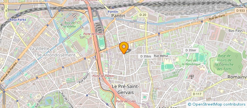 localisation de l'entreprise PAINS ET DELICES à PANTIN