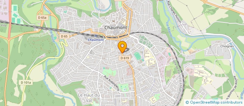 localisation de l'entreprise PAINS ET DELICES à CHAUMONT