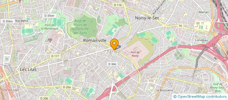 localisation de l'entreprise PAINS ET DELICES DE ROMAINVILLE à ROMAINVILLE