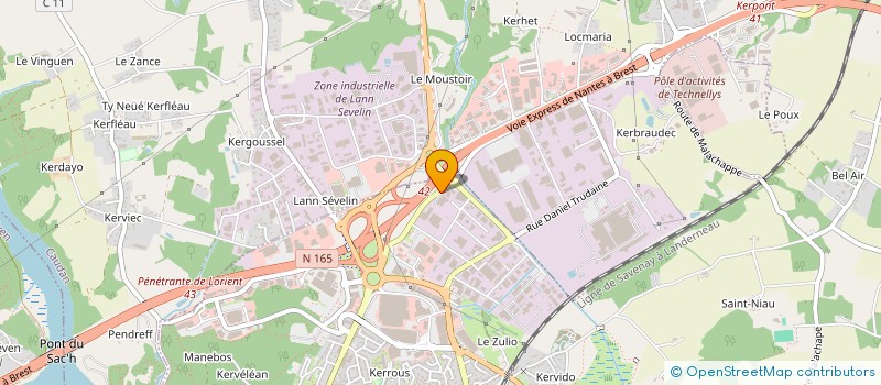 localisation de l'entreprise PAINS ET GOURMANDISES  LANESTER