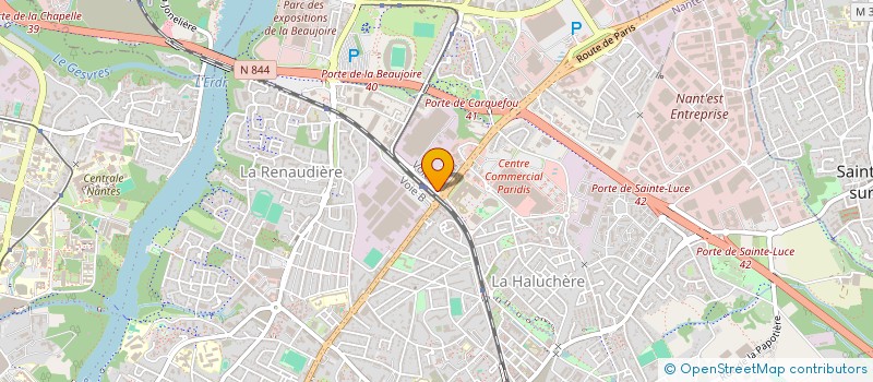 localisation de l'entreprise PAINS ET GOURMANDISES à NANTES