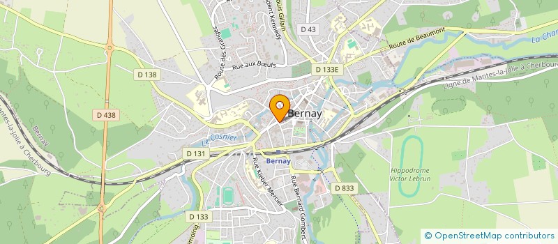 localisation de l'entreprise PAINS ET GOURMANDISES à BERNAY