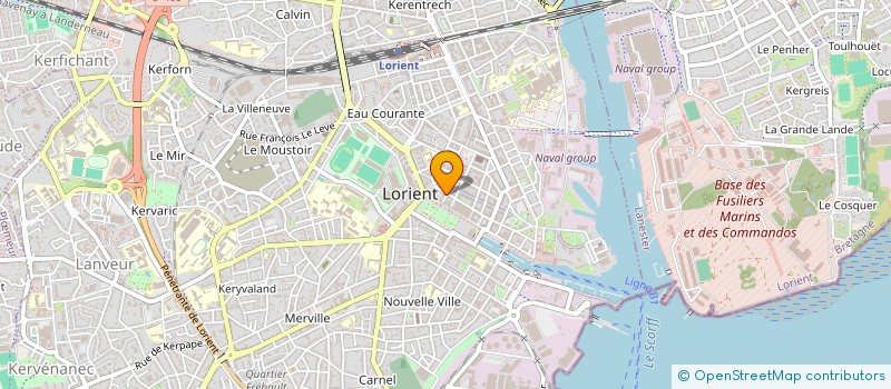 localisation de l'entreprise PAINS ET GOURMANDISES K à LORIENT