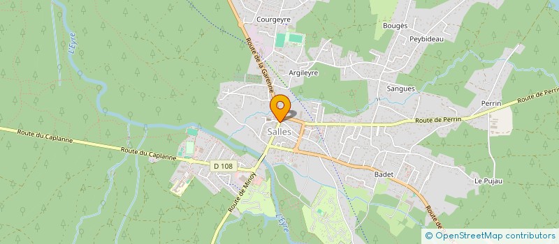 localisation de l'entreprise PAINS ET PLAISIRS  SALLES