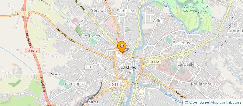 localisation de l'entreprise PAINS ET SAVEURS GOURMANDES à CASTRES