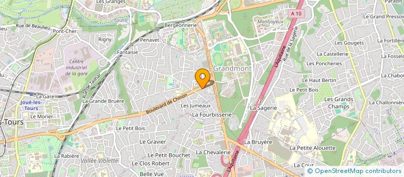 localisation de l'entreprise PAINS & GOURR'MANDISES  JOUE-LES-TOURS