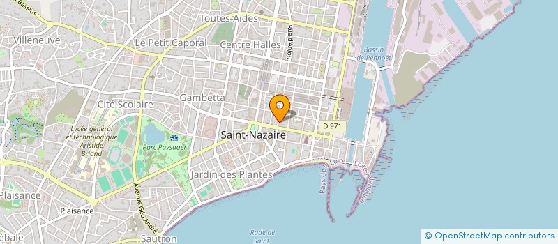 localisation de l'entreprise PAINS MARITIMES à SAINT-NAZAIRE