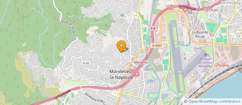localisation de l'entreprise PAINSTAKING à MANDELIEU-LA-NAPOULE