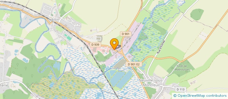 localisation de l'entreprise PAINT-BALL DES 7 VALLEES  ATTIN