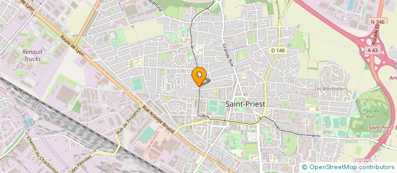 localisation de l'entreprise PAINT CAR DISTRIBUTION MULTIGLOBUS  SAINT-PRIEST