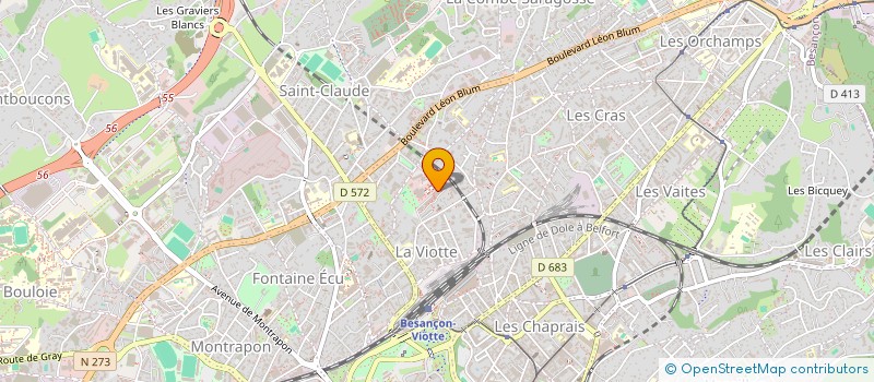 localisation de l'entreprise PAINT IN BLACK  BESANCON