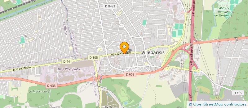 localisation de l'entreprise PAINT SERVICES  VILLEPARISIS