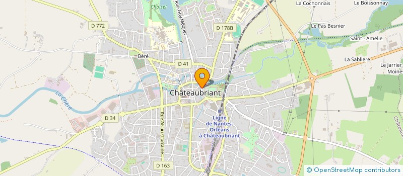 localisation de l'entreprise PAINTBALL ANARCHY CASTELBRIANTAIS  CHATEAUBRIANT