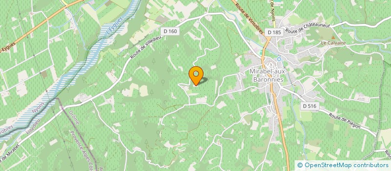 localisation de l'entreprise PAINTBALL BARONNIES  MIRABEL-AUX-BARONNIES