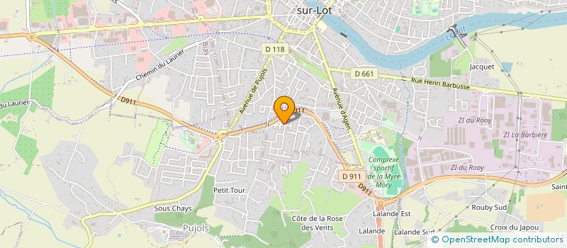 localisation de l'entreprise PAINTBALL CLUB 47  VILLENEUVE SUR LOT