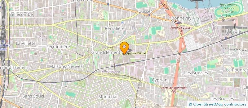 localisation de l'entreprise PAINTBALL INDOOR LYON SURVIV'OR à VILLEURBANNE