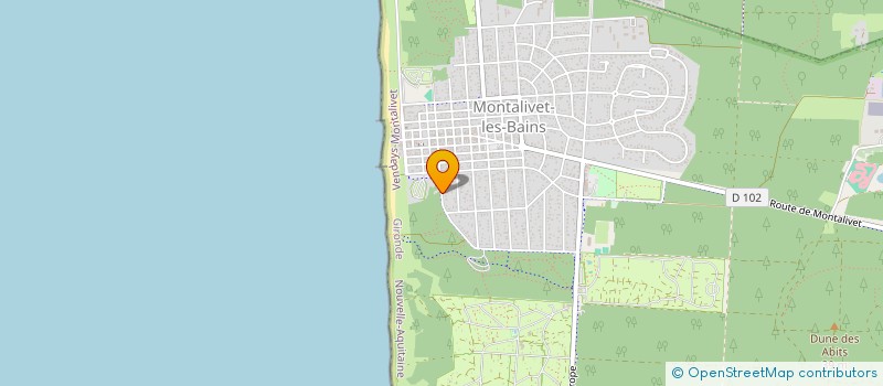 localisation de l'entreprise PAINTBALL MONTALIVET  VENDAYS-MONTALIVET