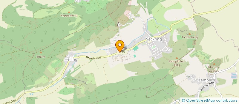 localisation de l'entreprise PAINTBALL SPORTS ET LOISIRS  VECKRING