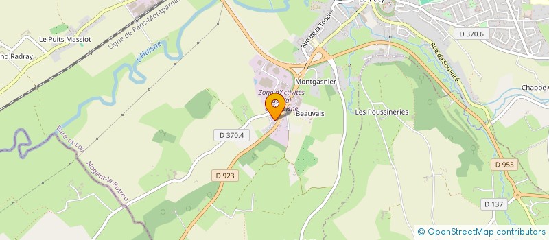 localisation de l'entreprise PAINTELEC à SOUANCE-AU-PERCHE