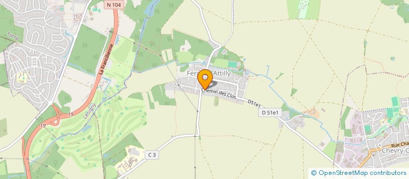 localisation de l'entreprise PAINTHOME  FEROLLES-ATTILLY