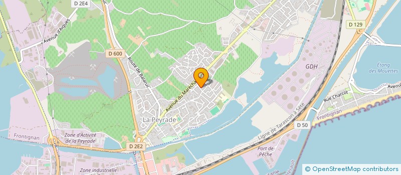 localisation de l'entreprise PAIO à FRONTIGNAN