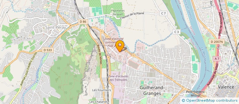 localisation de l'entreprise PAIOLIVE à SAINT-PERAY