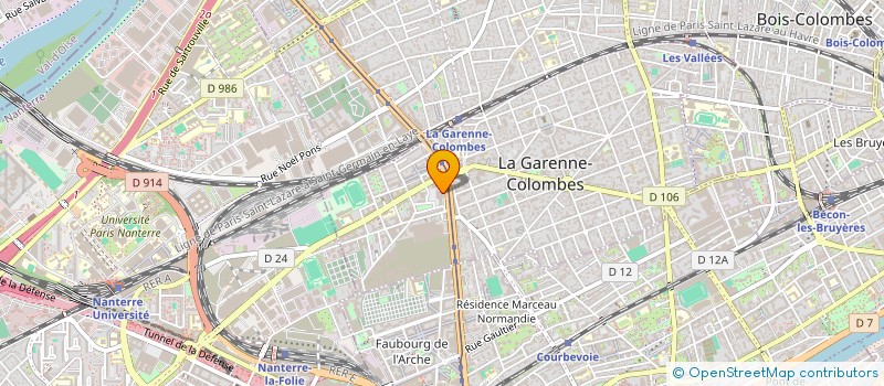 localisation de l'entreprise PAIRCAB à LA GARENNE-COLOMBES