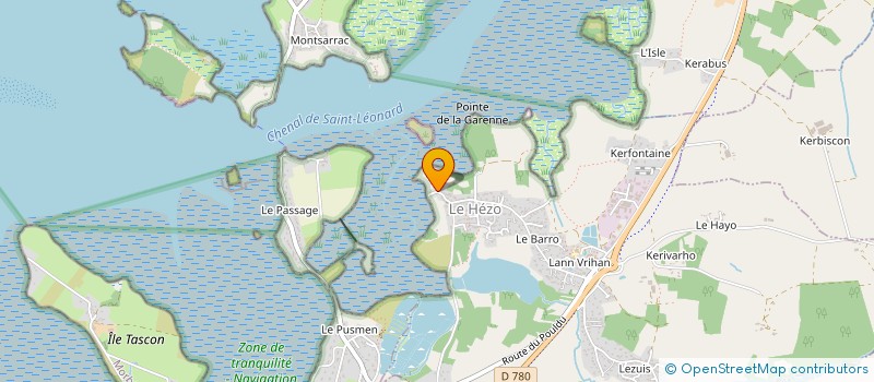 localisation de l'entreprise PAIREL DAVID LAURENCE  LE HEZO