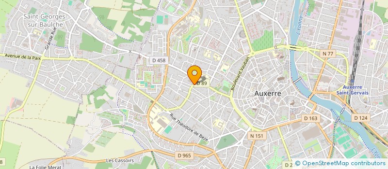 localisation de l'entreprise PAIRET à AUXERRE