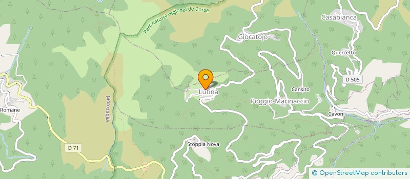 localisation de l'entreprise PAISOLU DI LUTINA à POGGIO-MARINACCIO