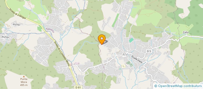 localisation de l'entreprise PAISOLU DI SANT'AMANZA  AFA