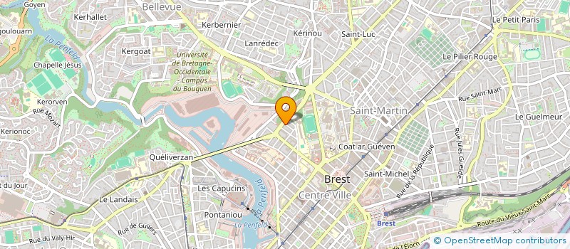 localisation de l'entreprise PAITEL à BREST