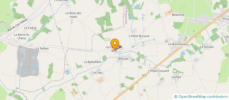 localisation de l'entreprise PAITIER  LA GRIGONNAIS