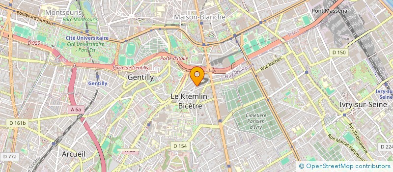 localisation de l'entreprise PAITITI  KREMLIN BICETRE