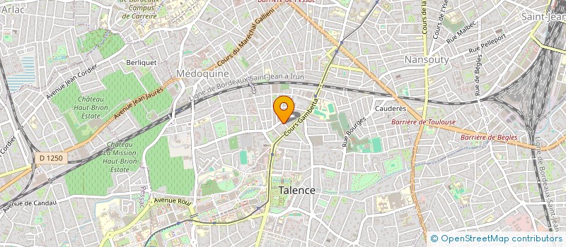 localisation de l'entreprise PAITRAULT-LEVEQUE LMNP  TALENCE