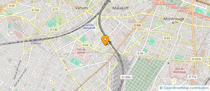 localisation de l'entreprise PAIX ET SOLEIL  MALAKOFF