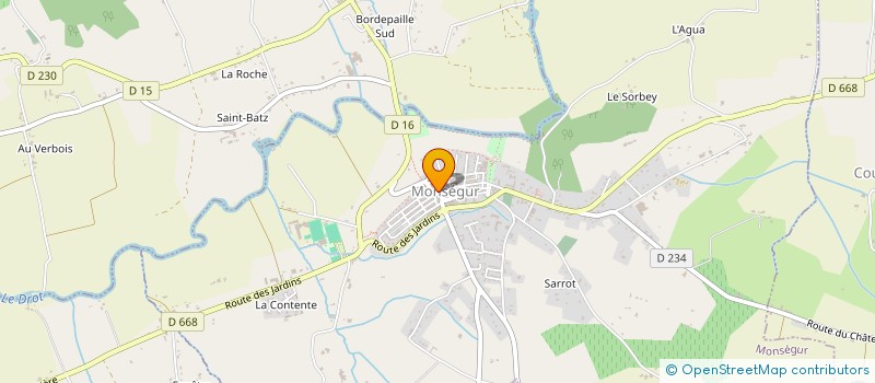 localisation de l'entreprise PAIXAUTABAL  MONSEGUR