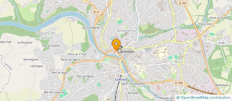 localisation de l'entreprise PAJ  LANNION