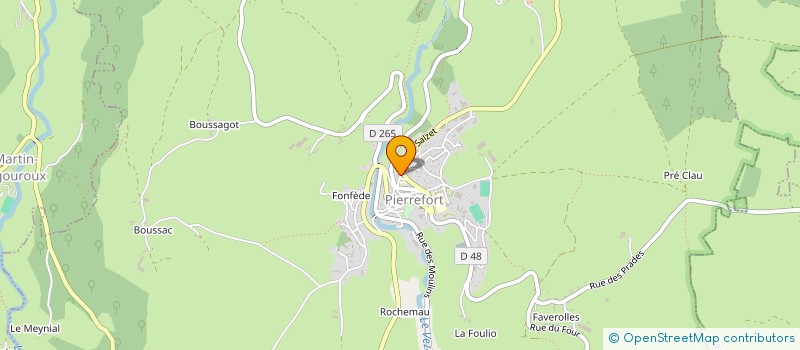 localisation de l'entreprise PAJ à PIERREFORT