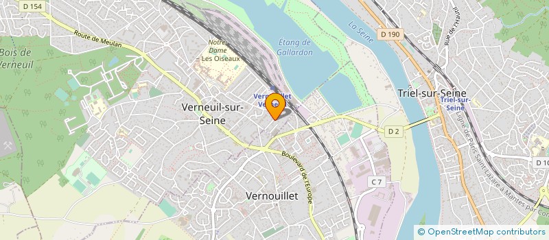 localisation de l'entreprise PAJ'KULTURE  VERNEUIL-SUR-SEINE