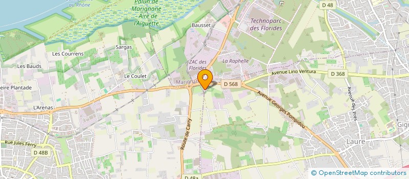 localisation de l'entreprise PAJ TRANSPORTS à MARIGNANE