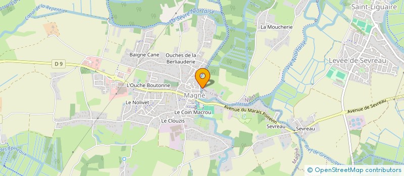 localisation de l'entreprise PAJA 79  MAGNE