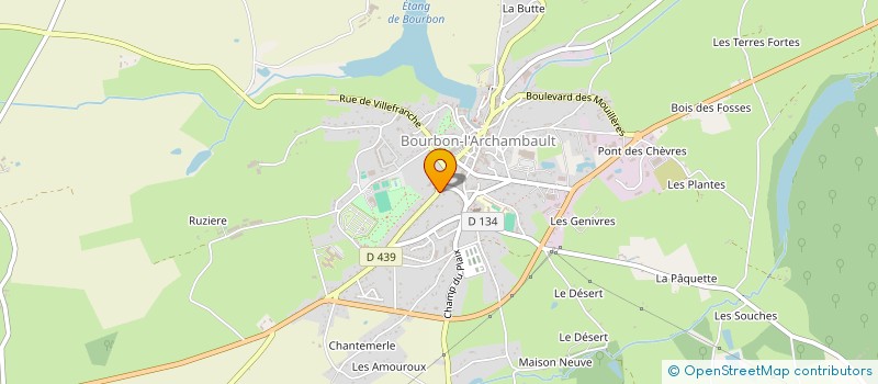 localisation de l'entreprise PAJAULT   ET BARLANT-LAPORTE à BOURBON-L'ARCHAMBAULT