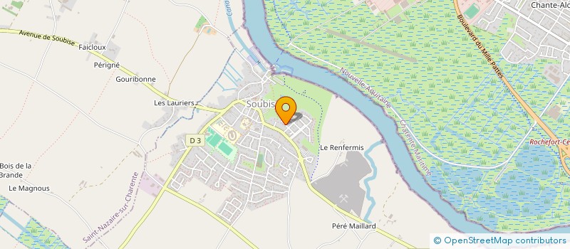 localisation de l'entreprise PAJE  SOUBISE