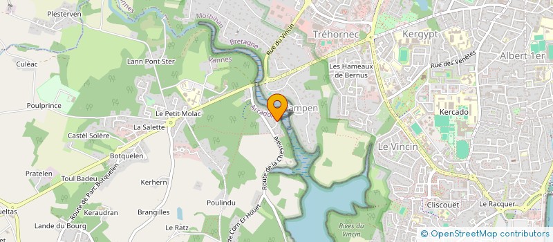 localisation de l'entreprise PAJE  ARRADON