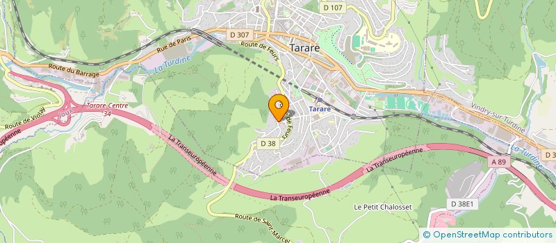 localisation de l'entreprise PAJE  TARARE